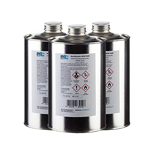 3x 1000 ml MC24® Wundbenzin 40/65 Lösungsmittel Reinigungsmittel Leichtbenzin