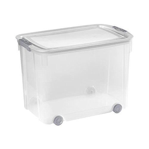 CURVER Logik Aufbewahrungsbox mit Deckel 70L, Plastik, transparent, 1.1 x 1.1 cm, 35-Einheiten