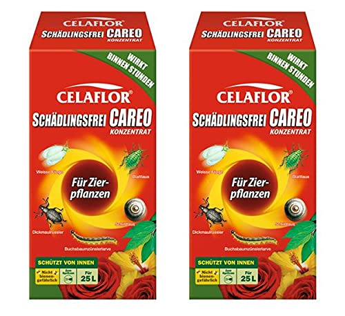 CELAFLOR Schädlingsfrei CAREO Konzentrat für Zierpflanzen 500 ml - Mittel gegen beißende & saugende Schädlinge
