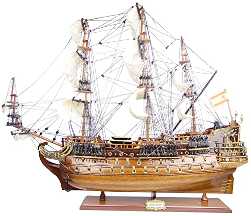 Schiffsmodell "San Felipe" │ Modellschiff │Segelschiff │ Premium-Modell │93cm Länge - 75cm Höhe
