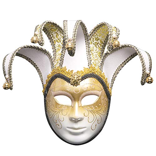HGYJ Halloween Maske Venedig Party Maske Party Karneval Dekoration,white