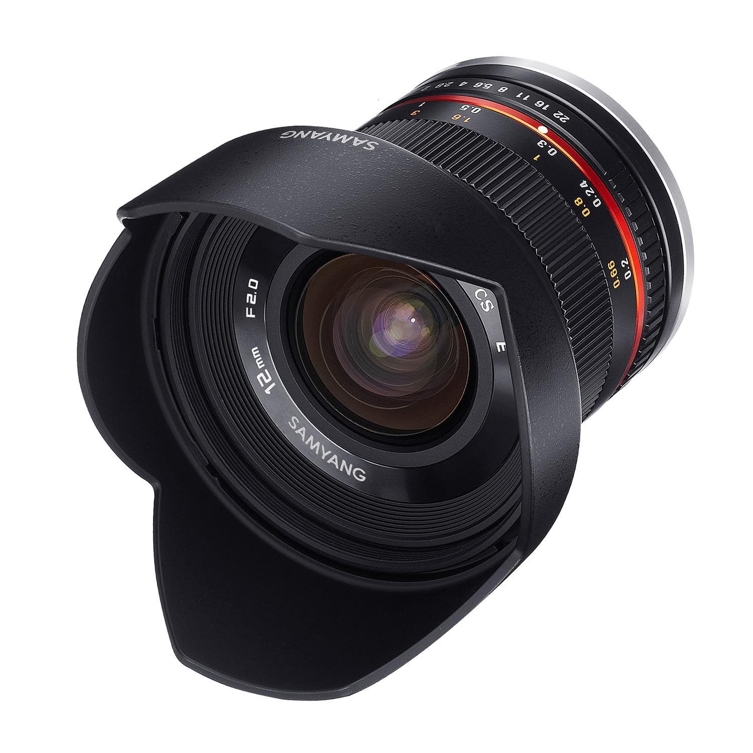 Samyang 12mm F2.0 Weitwinkel Objektiv Festbrennweite manueller Fokus Foto Objektiv für Sony E-Mount APS-C Kameras Sony Alpha 6600 6500 6400 6300 6100 6000 5100 5000 schwarz