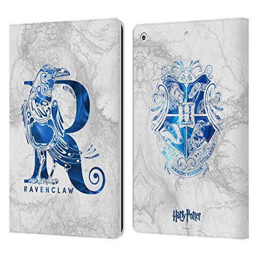 Head Case Designs Offiziell Zugelassen Harry Potter Ravenclaw Aguamenti Deathly Hallows IX Leder Brieftaschen Handyhülle Hülle Huelle kompatibel mit Apple iPad 10.2 (2019)/(2020)
