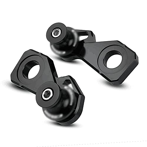 2pcs Montageständer Racingadapter M8*1,5 Bobbins Ständeraufnahme Mit Ketteneinstellblockrahmen Für CB650R CB 650 R(Schwarz)