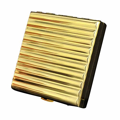 NACHEN Kupfer Zigarettenetui Halter Box Hält 20 Zigaretten,Gold