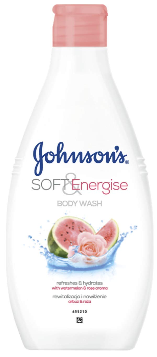 Johnson & Johnson Soft & Energise Duschgel, Wassermelone, 4 Stück
