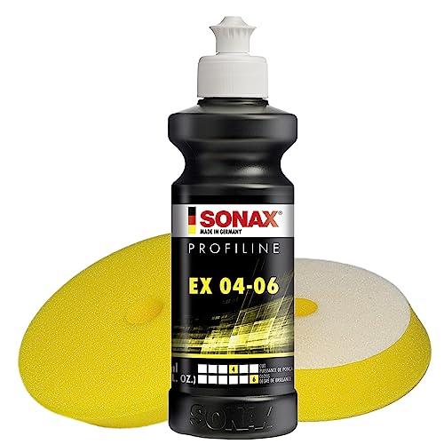 Craft-Equip Polier-Set bestehend aus Sonax Politur EX 04-06 in 250ml und 2 Stück Polierpads