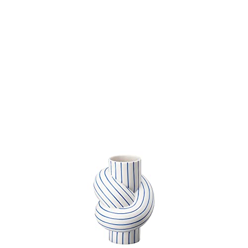 Rosenthal Node Stripes Blueberry Vase - Ø 8,4 cm - h 11,7 cm, Porzellan