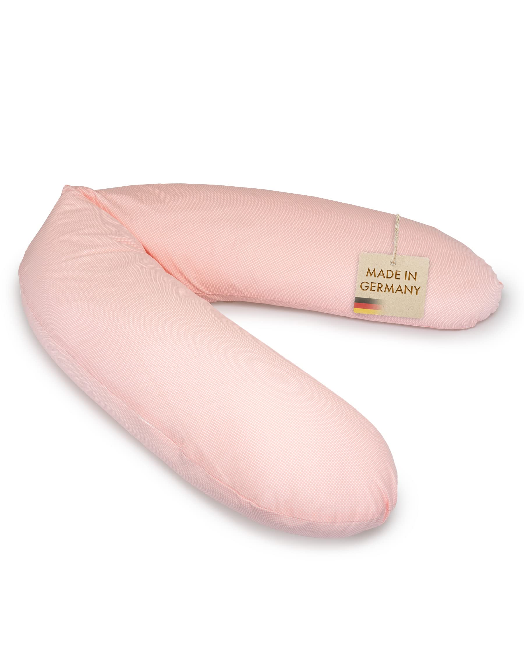 pic Bear Classic 190cm Stillkissen - hochwertiges Schwangerschaftskissen - (100% Jersey Baumwolle, Spots Flamingo)