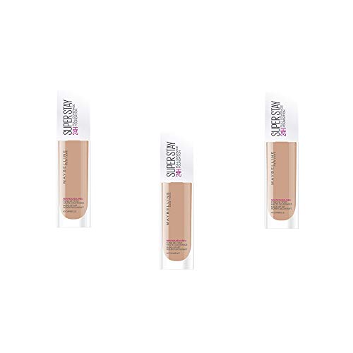 Maybelline New York Superstay 24H Long-Lasting Liquid Foundation - 40 Fawn, 3er Pack (3 x 30 ml)