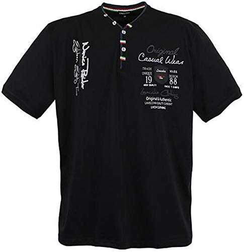 Lavecchia Übergrössen Hippes T-Shirt Kurzarm 2042 Schwarz 6XL