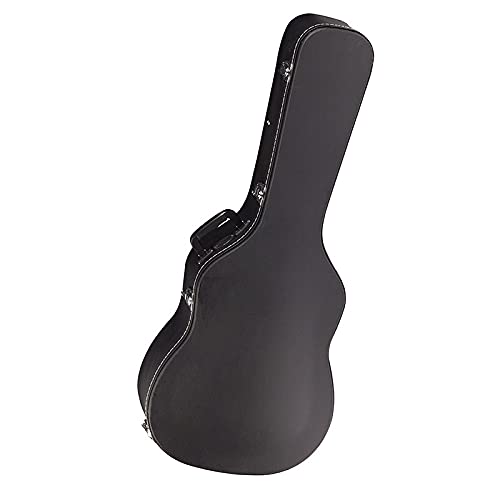 Rockgear RC 10619 BCT/SB Acoustic Guitar Hardshell Case, Arched Lid, Curved - Black
