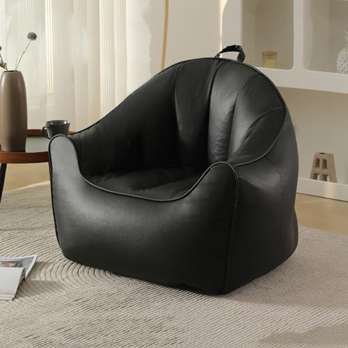 DTLEO Aufbewahrungs-Sitzsack (ohne Füllung), Sitzkissen Sofa Beanbag Lazy Lounger für Erwachsene Beanbag Kissen Indoor & Outdoor,Schwarz