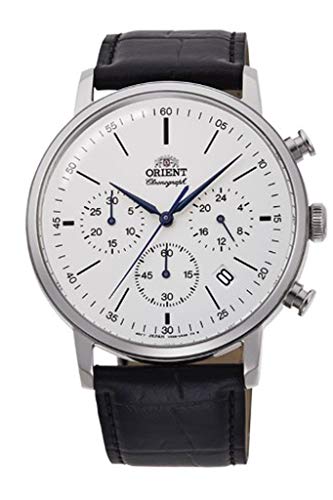 Orient Classic Uhr RA-KV0405S10B - Herren Leder Quarz Chronograph