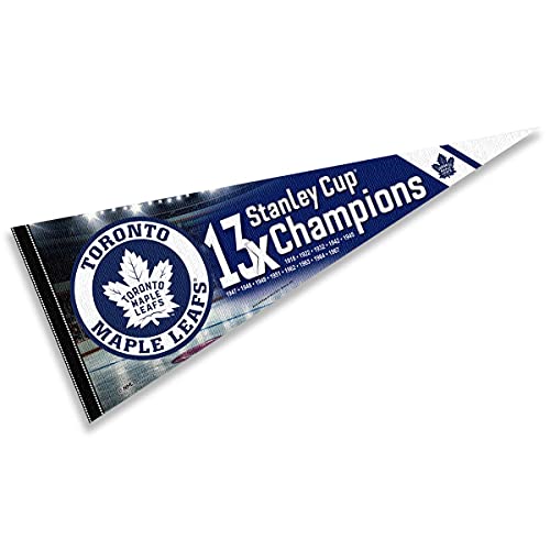 WinCraft Toronto Maple Leafs 13 Time Cup Champions Wimpel Banner Flagge