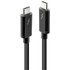 LINDY Thunderbolt™-Kabel Thunderbolt™ 3 USB-C® Stecker, USB-C® Stecker 1.00m Schwarz 41556