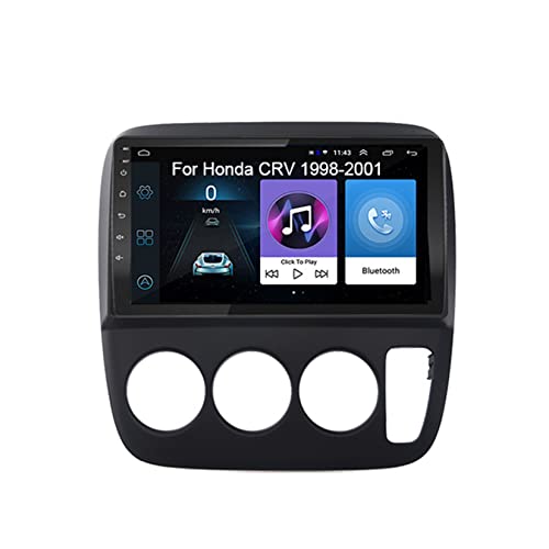 Doppel-DIN-Radio-Navigation für Honda CRV 1998–2001, Plug-and-Play-Autoradio, Bluetooth-FM-Radio, integriertes Bluetooth 4.0 und WLAN-Hotspot, GPS-Navigation/CarPlay mit Rückfahrkamera (