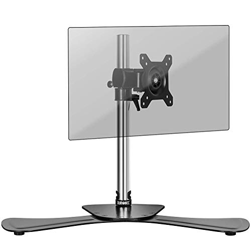 Duronic DM751 Monitorhalterung / Tischhalterung / Standfuß / Monitorständer für einen LCD / LED Computer Bildschirm / Fernsehgerät mit Neig, Schwenk und Rotierfunktion