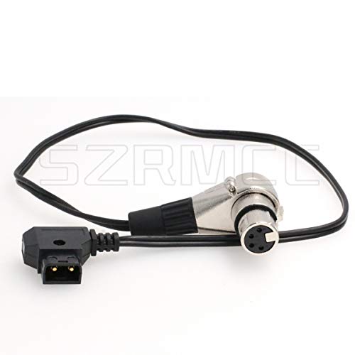 SZRMCC D-Tap auf XLR 4-Pin Buchse Stromkabel für DSLR Camcorder LED Blitzlicht ARRI Alexa Kamera Monitor, Gerades Kabel