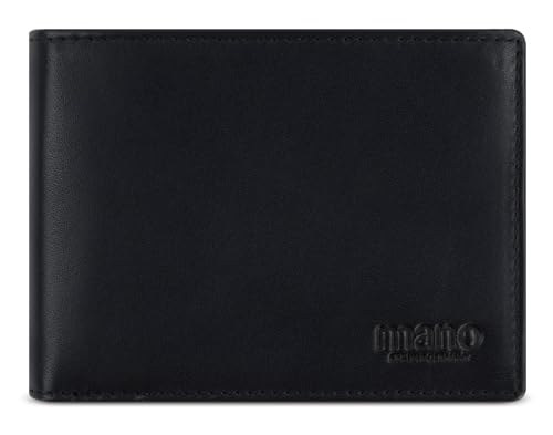 mano Don Andrea RFID Coinwallet with Flap Black