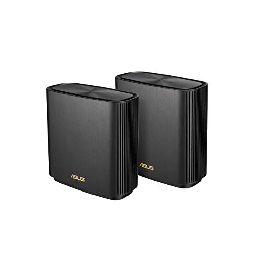 ASUS ZenWifi XT8 (2 Pack) - WiFi 6 Mesh Tri-Banda AX6600 (Reichweite über 550 m2, AiProtection mit TrendMicro Lebenszeit, 2,5 Gigabit WAN/LAN Ports + 3 Gigabit-LAN-Ports, unterstützt AiMesh)