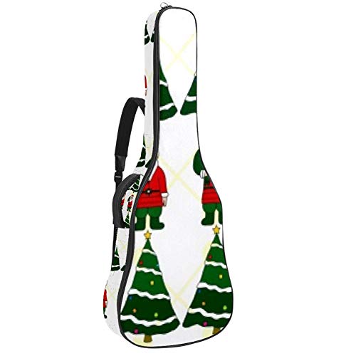 Gitarren-Gigbag, wasserdicht, Reißverschluss, weicher Gitarren-Rucksack, Bass-Akustik- & klassische Folk-E-Gitarrentasche Formation Santa