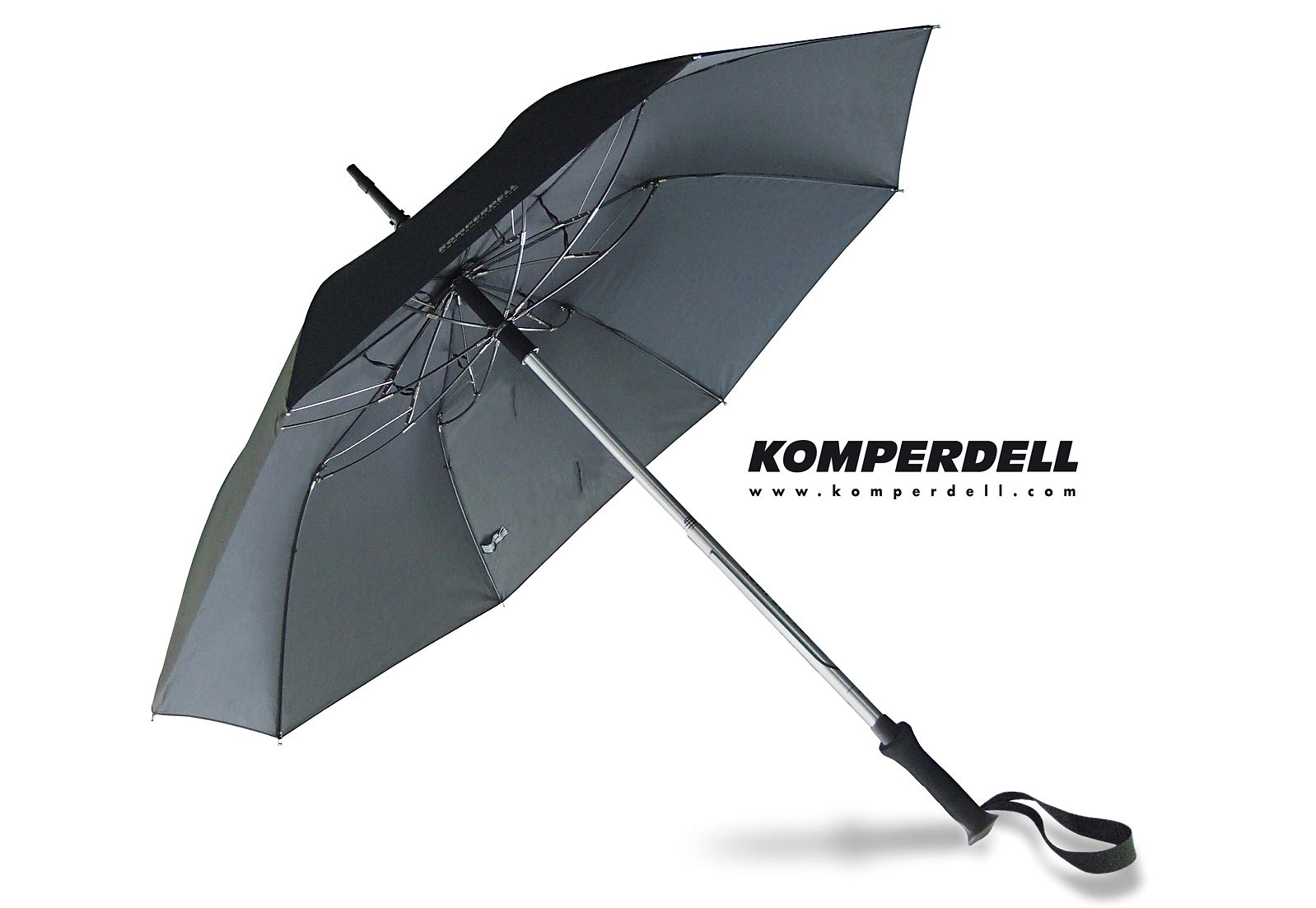 EuroSCHIRM Stockregenschirm "KOMPERDELL Teleskop-Wanderstock m. integriertem Schirm"