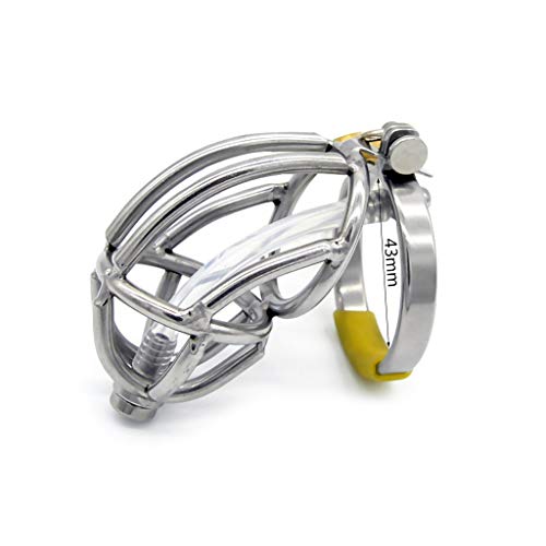 Stainless Steel Cock Cage Penile Bondage Ring Urethral Catheter Male Chastity Lock Device Adult Game Sex Toy for Men