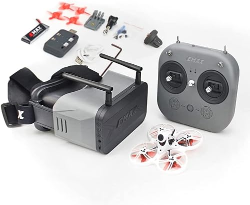 EMAX FPV Drohne Tinyhawk 3 RTF Kit, First Person View Drohnen mit Runcam Nano 4 Kamera, 25-100-200 VTX Umschaltbar, Mini Drohne mit Brille und E8-Funksender für Kinder Erwachsene und Anfänger