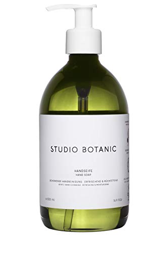 Studio Botanic Handseife – Schonende Handreinigung – 500 ml PET-Flasche – 100% Rein Natürlich – Zertifizierte Vegane Naturkosmetik