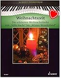 Weihnachtszeit - Pianothek Heumann - Die schönsten Weihnachtslieder von Stille Nacht bis Winter Wonderland für Klavier - mit bunter herzförmiger Notenklammer