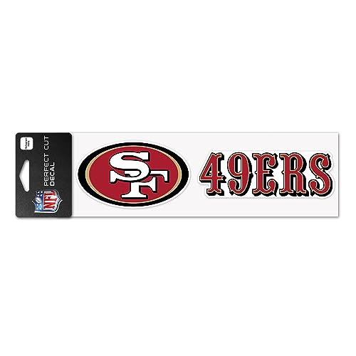 WinCraft NFL San Francisco 49ers WCR49141014 Perfect Cut Aufkleber, 7,6 x 25,4 cm