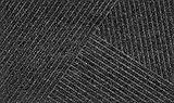 DUNE Stripes dark grey 45x75 cm, innen und außen, waschbar