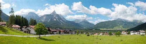 Vollmer 46106 Hintergrundkulisse Alpenvorland, dreiteilig, 266 x 80 cm