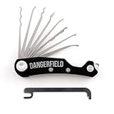 Dangerfield Skelettschlüssel-Dietrich-Set, Multifunktionswerkzeug, verdeckt, schlank, EDC Werkzeuge