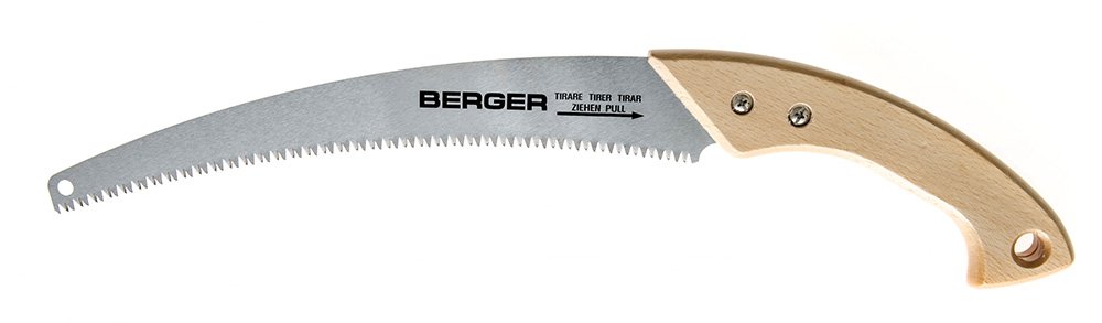 Berger Astsäge 61512 mit Holzgriff Baumsäge mit auswechselbarem Hochleistungs-Sägeblatt