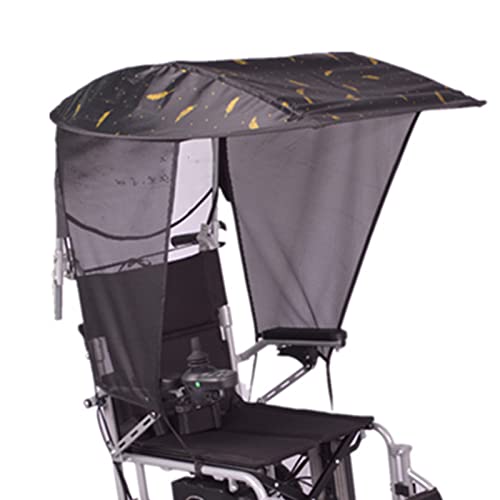 SXFYHXY Universal-Rollstuhl Sonnenschutz, Markisenschirm Visierabdeckungen, UV-Schutz Markisen Moskitonetz, Rollstuhl Klappdach Schirmständer Für Die Meisten Rollstühle