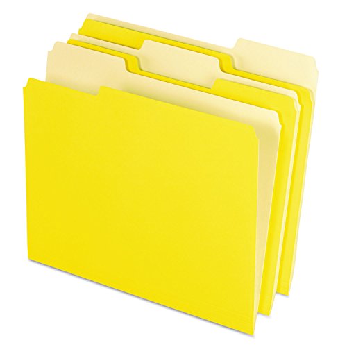 Pendaflex zweifarbige Aktenordner Letter gelb