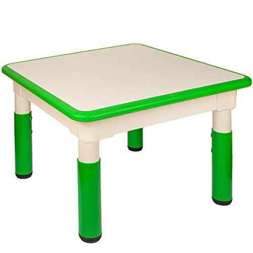 alles-meine.de GmbH Kindertisch / Tisch - höhenverstellbar - Größen & Farbwahl - 1 bis 8 Jahre - grün - Plastik - für INNEN & AUßEN - Kindermöbel - für Kinder - Mädchen & Jungen ..