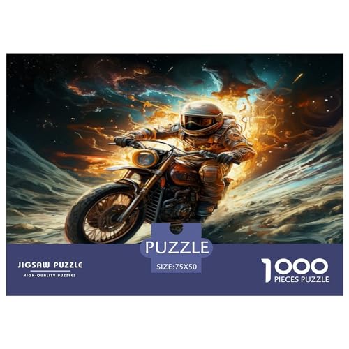 Galaxy Motorcycle Racing 1000 Teile Für Erwachsene Puzzles Geburtstag Educational Game Home Decor Family Challenging Games Stress Relief 1000pcs (75x50cm)
