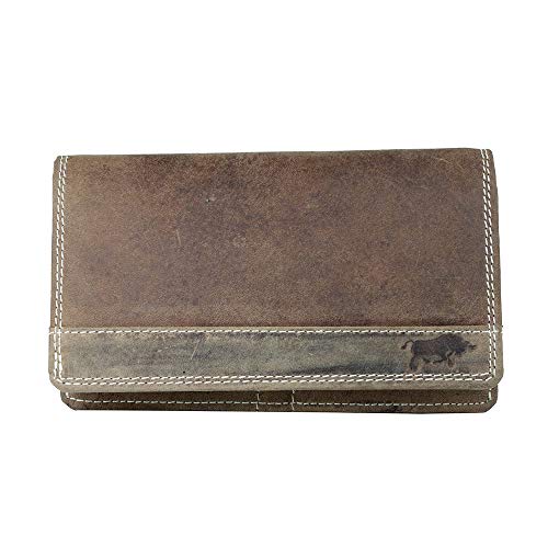 Arrigo Unisex-Erwachsene Brieftasche Geldbörse, Braun (Cognac), 3.5x9x16 cm