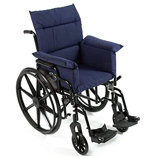 ECHBH Rollstuhlkissen, Komfort-Rollstuhl-Kissen mit Rückenlehne, Waschbar Atmungsaktiv Kissen Schmerzlinderung und Anti-Dekubitus-Kissen für ältere Menschen