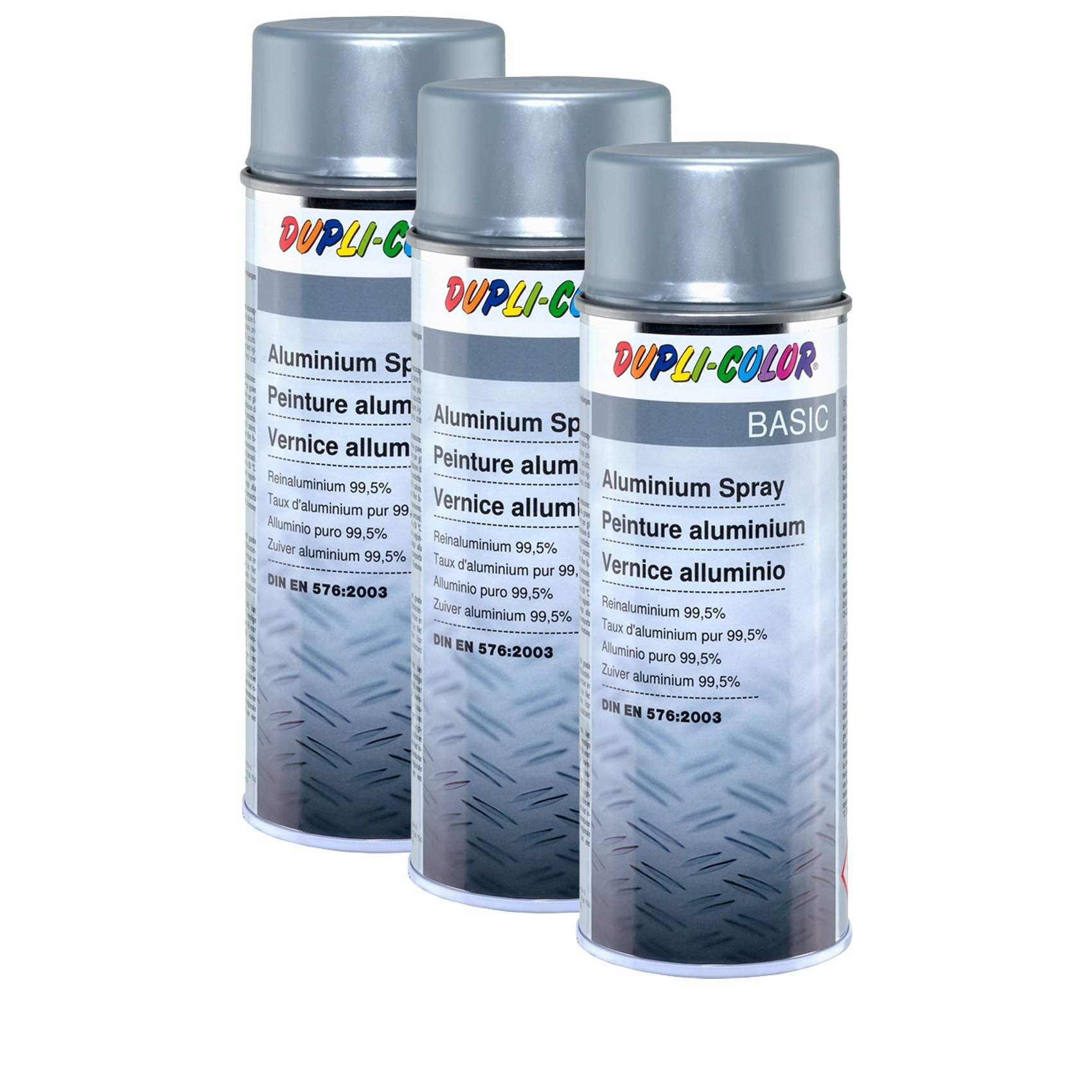 3X DUPLI-Color Aluminium Spray KOROSSIONSSSCHUTZ ABGASROHR AUSPUFF OFENROHR 400