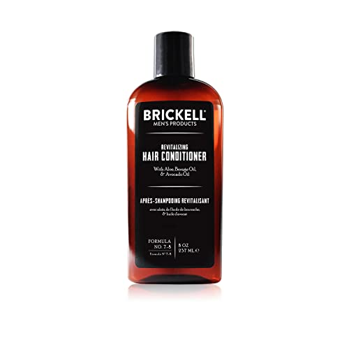 Brickell Men's Revitalizing Hair Conditioner - Natürliche & organische Männer Haarspülung für die ultimative Haarpflege - Perfekt gegen brüchige & trockene Haare - 237 ml - Parfümiert - Neue Formel