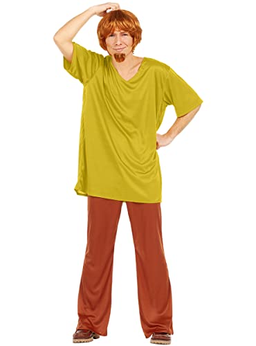 Funidelia | Shaggy Kostüm - Scooby DOO für Herren ▶ Scooby DOO, Zeichentrickfilm - Kostüme für Erwachsene & Verkleidung für Partys, Karneval & Halloween - Größe Standard - Grün