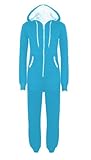 Chocolate Pickle ® neuen Herren Kapuzen-Body-Anzug in einem Overall Einteiler (XXL, Turquoise)