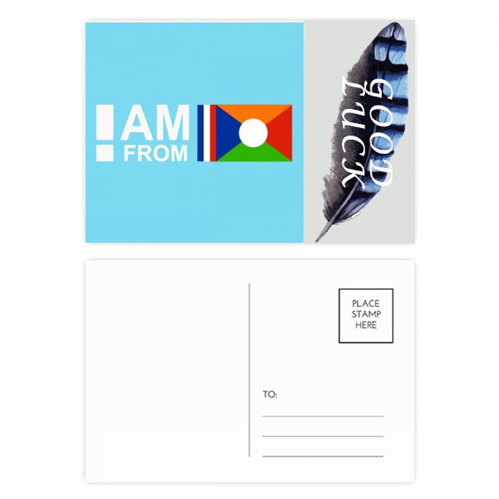 Postkarten-Set mit Aufschrift "I Am From Reunion", Art Deco, 20 Stück