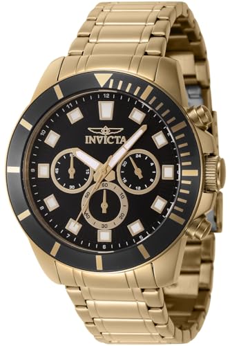 Invicta Pro Diver 46042 Quarz Herrenuhr - 45mm, Gold, 45