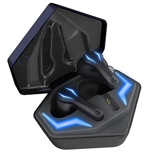 Speedlink VIVAS LED True Wireless In-Ear Headphones – kabellose Kopfhörer mit Bluetooth und Lade-Case, mit LED-Beleuchtung, schwarz