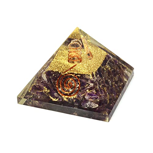 Amethyst & Copper Quartz Orgonite ~50mm